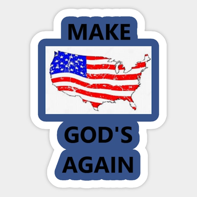 Make America God's Again Sticker by Isaiah 5:20 Tees